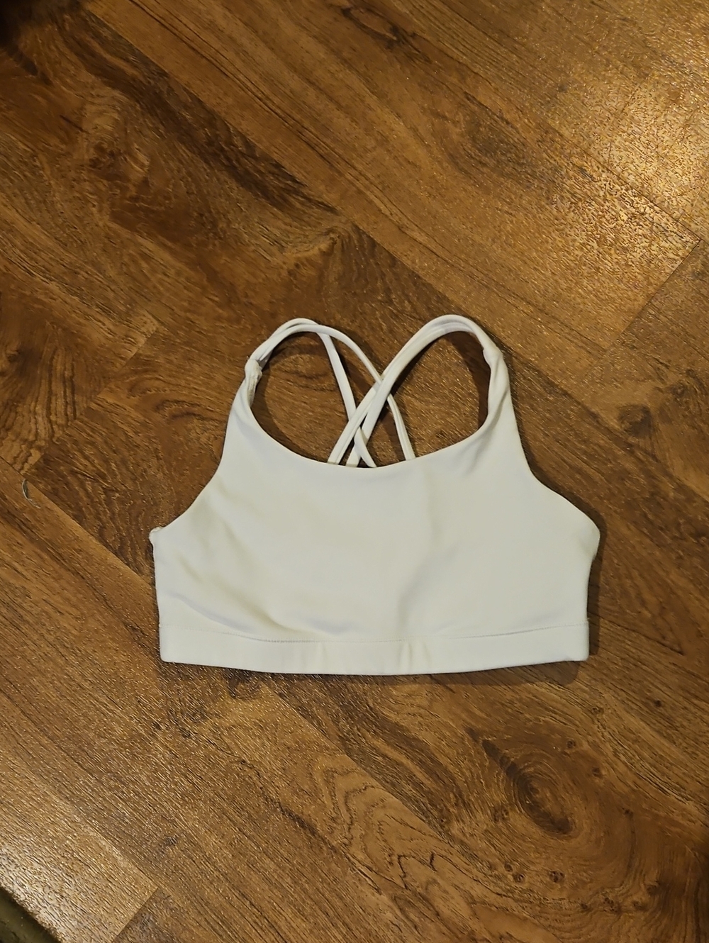 Athleta Girl White Sports Bra Size Large (12)